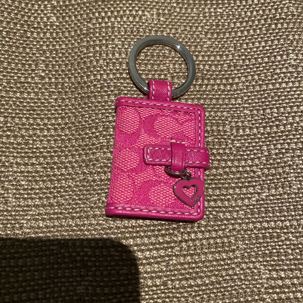Pink Coach Keychain